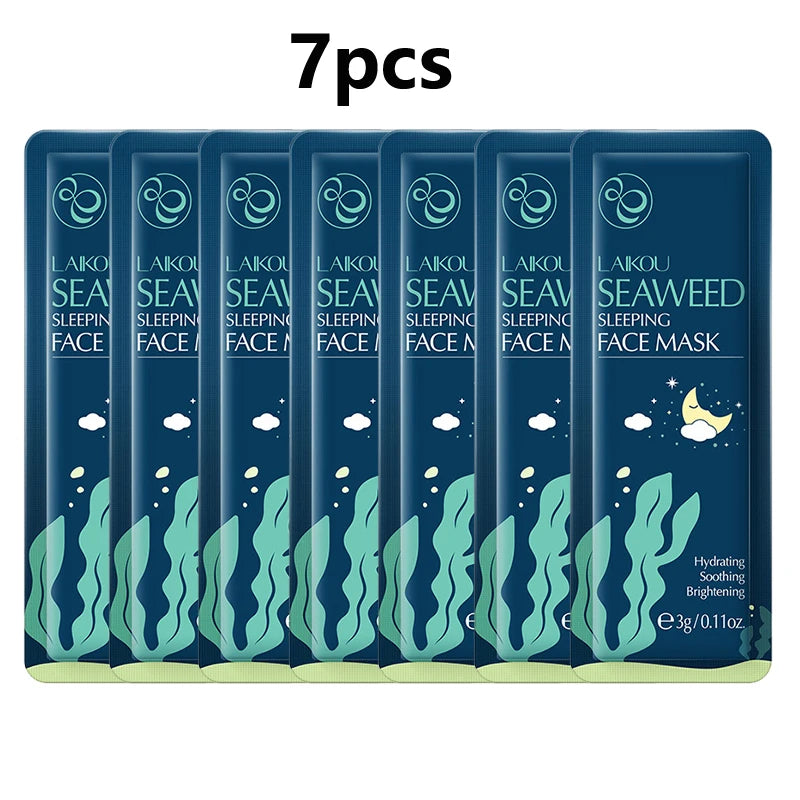LAIKOU 7pcs Hydrating Sleeping Facial Mask