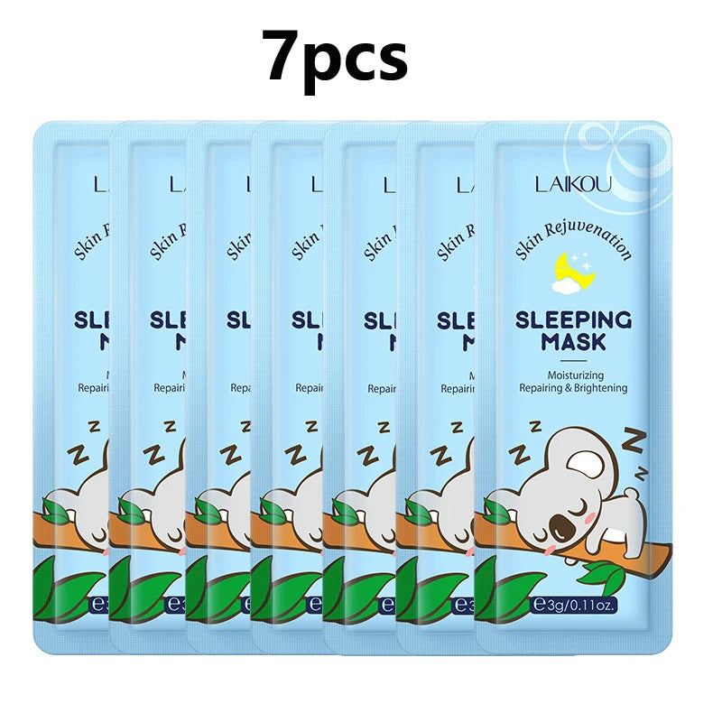 LAIKOU 7pcs Hydrating Sleeping Facial Mask