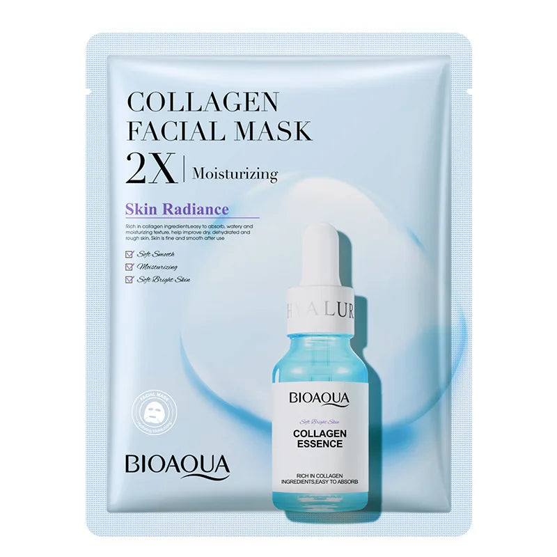 BIOAQUA 20pcs Centella Collagen Face Mask