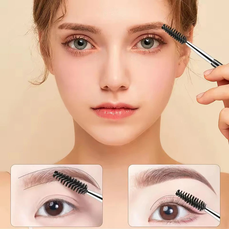 2-in-1 Eyebrow & Eyelash Brush Set