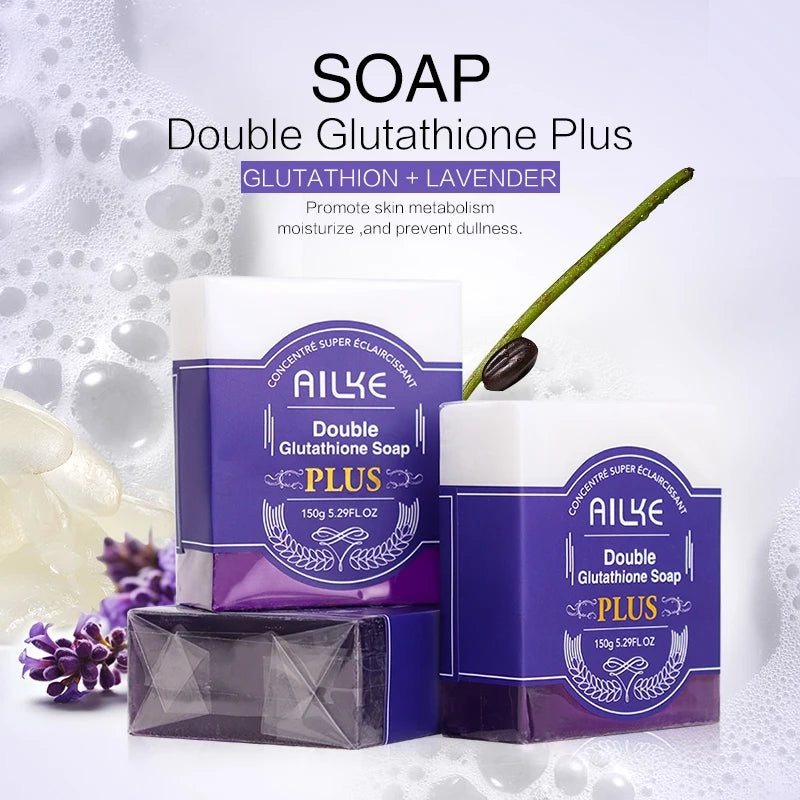 AILKE Lightning Soap Bar with Organic Glutathione & Lavender