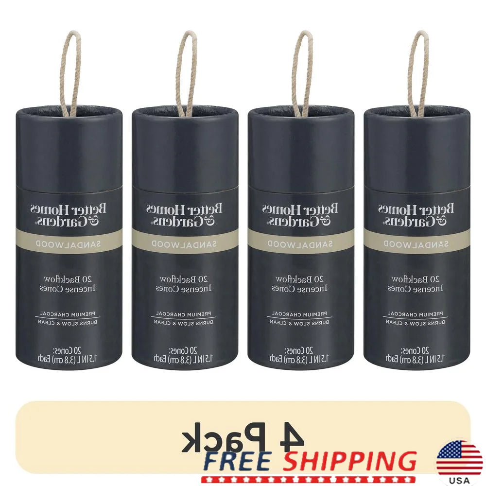 4 Pack Premium Sandalwood Backflow Incense Cones