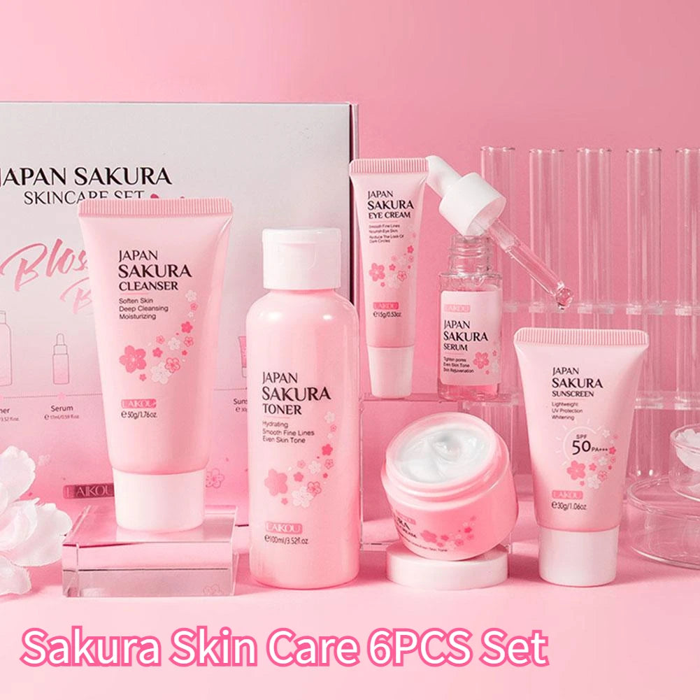 6pcs Sakura Skin Care Set