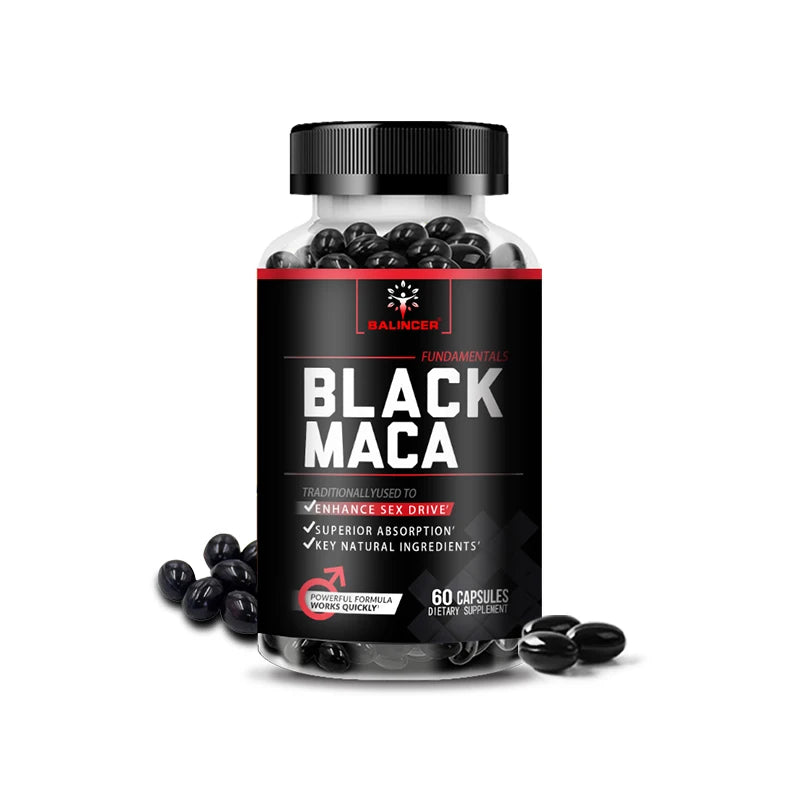 Balincer Organic Black Maca 1000mg with Black Pepper