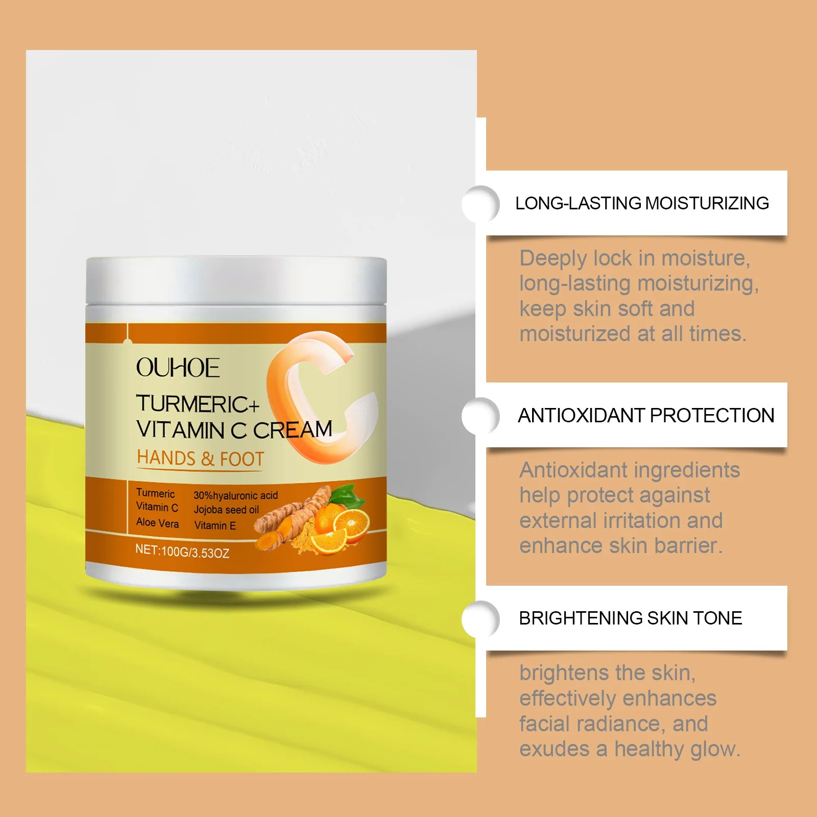 OUHOE Turmeric Vitamin C Cream
